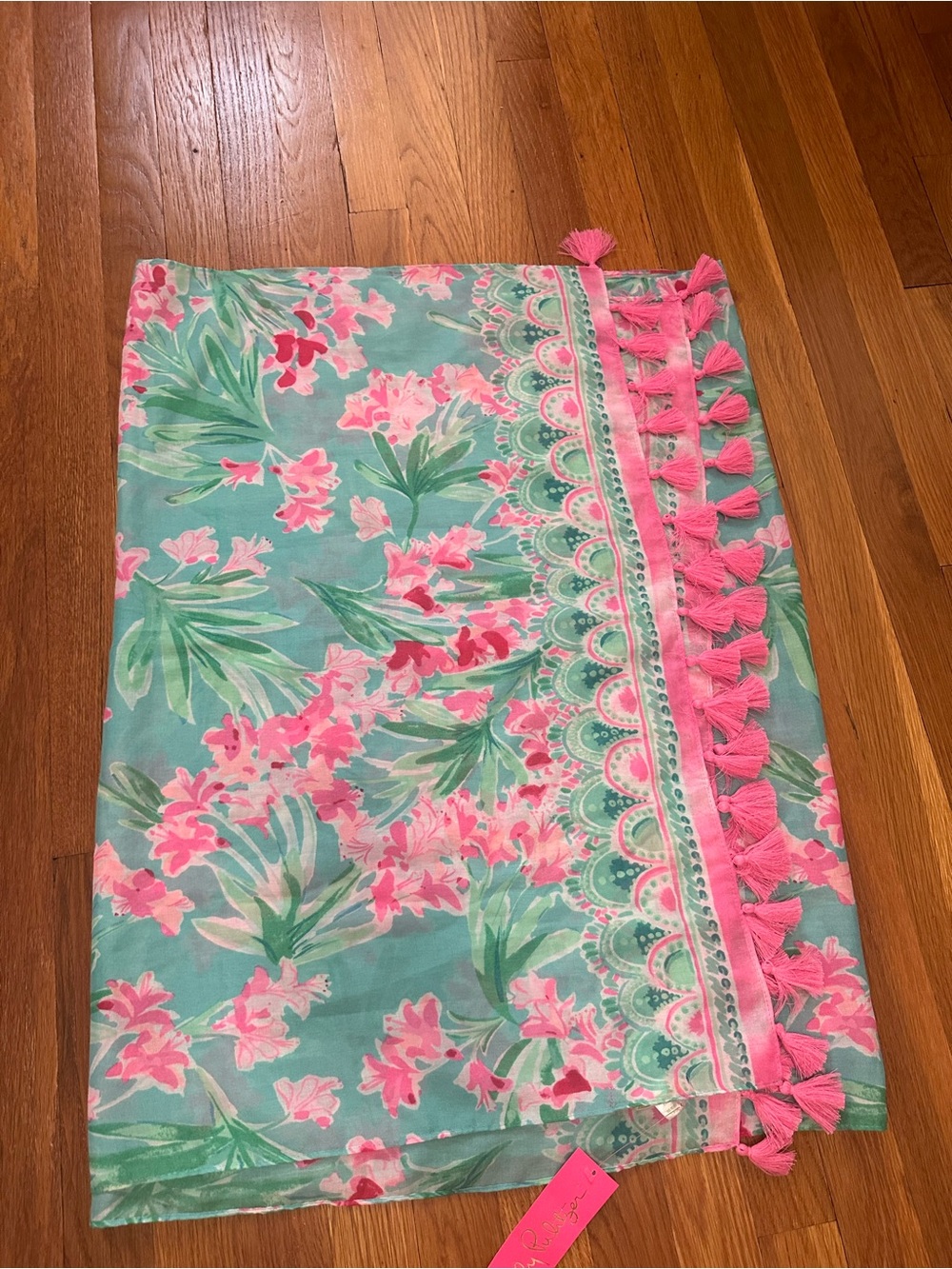 Lily Pulitzer Resort Scarf with Tassels NWT
